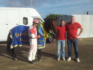 Harry Haythrow efter en af sine sejre i V75