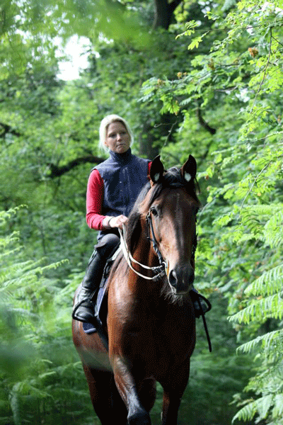 Pinocchio HJ med sin træner Sofia Arnsson. 