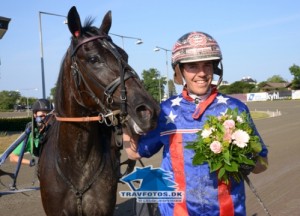 En glad mand - Kasper K Andersen  efter sin tredje dagssejr, der blev vundet med Global Ride.